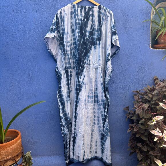 la la leela tie dye cotton caftan - Picture 5 of 5